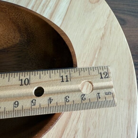 Handcrafted Monkey Pod Wood divided Serving Dish - Picture 11 of 13